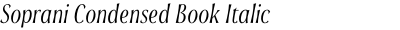 Soprani Condensed Book Italic